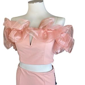 Pink Skirt Set Women’s Size Large